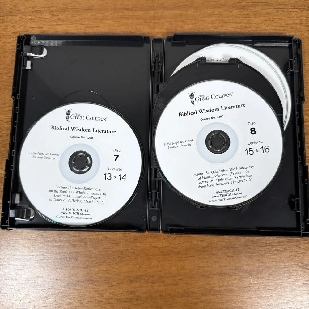 The Great Courses Religion Biblical Wisdom Literature Parts 1-3 DVD Set Koterski - Picture 8 of 14